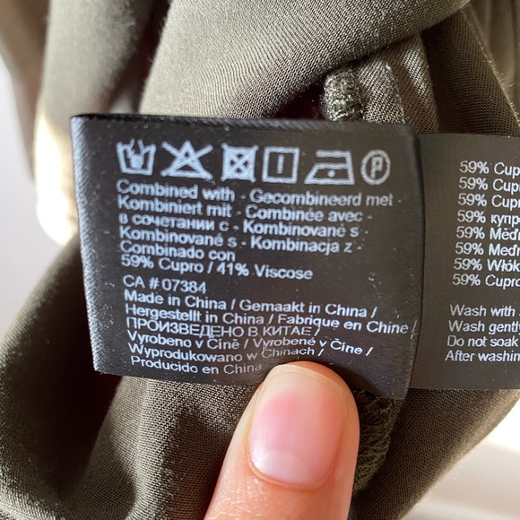 Sandwich_ Olive Collared Shirt w/ Cuffs, Tunic - Picture 7 of 8